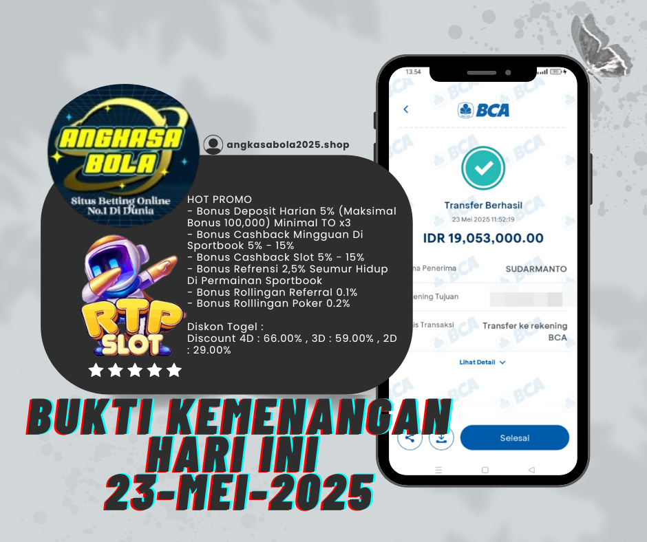 INFO KEMENANGAN HARI INI 23 MEI 2025
