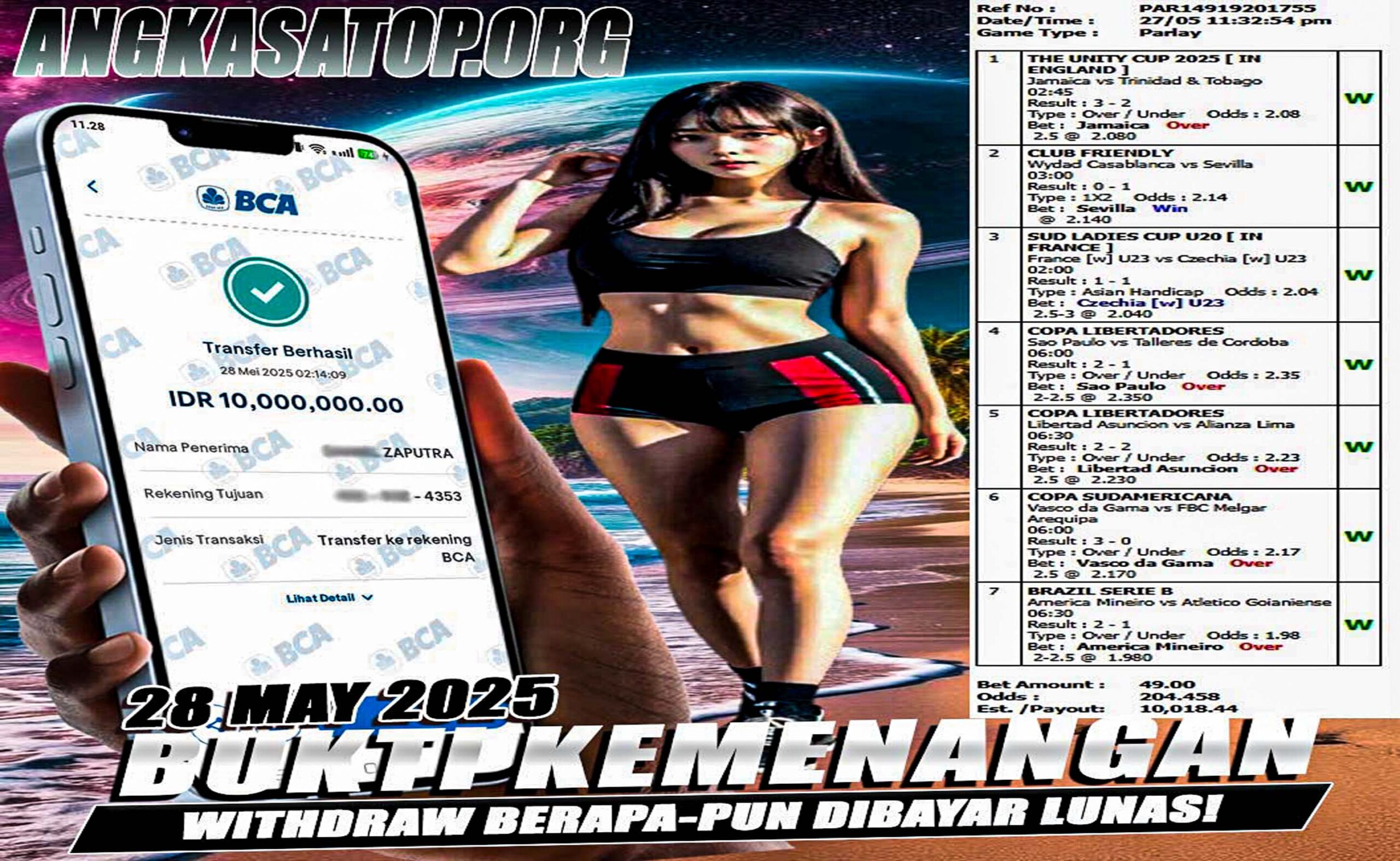 INFO KEMENANGAN ANGKASA BOLA 28 MEI 2025
