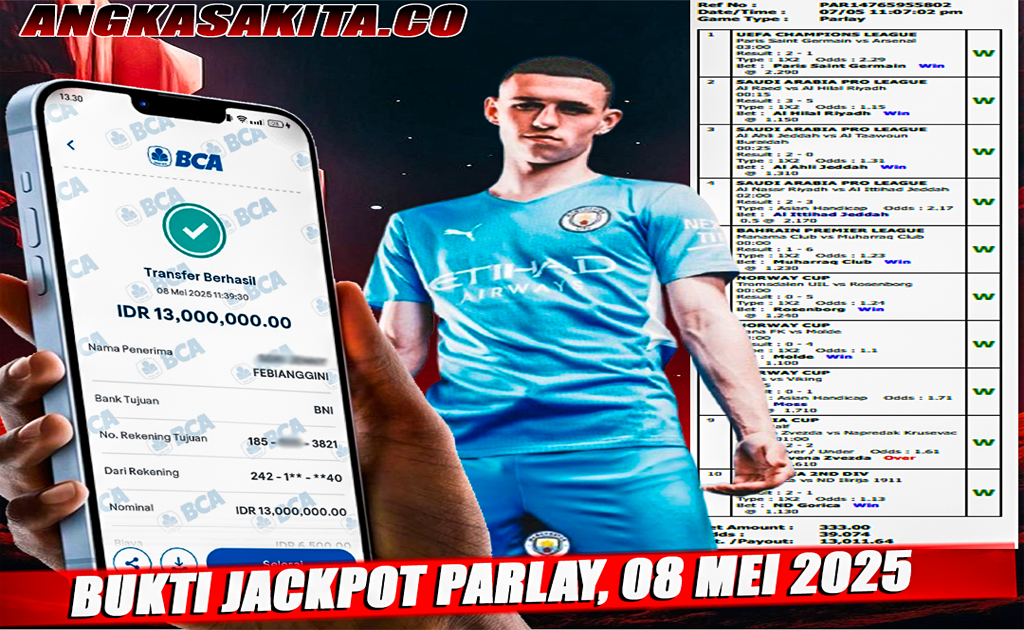 INFO KEMENANGAN ANGKASA BOLA 08 MEI 2025