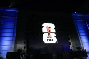 Peluncuran logo resmi Piala Dunia 2026 (c) AP Photo/Jae C. Hong