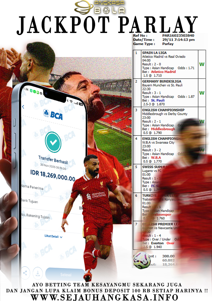 INFO KEMENANGAN ANGKASA BOLA 30 NOVEMBER 2025