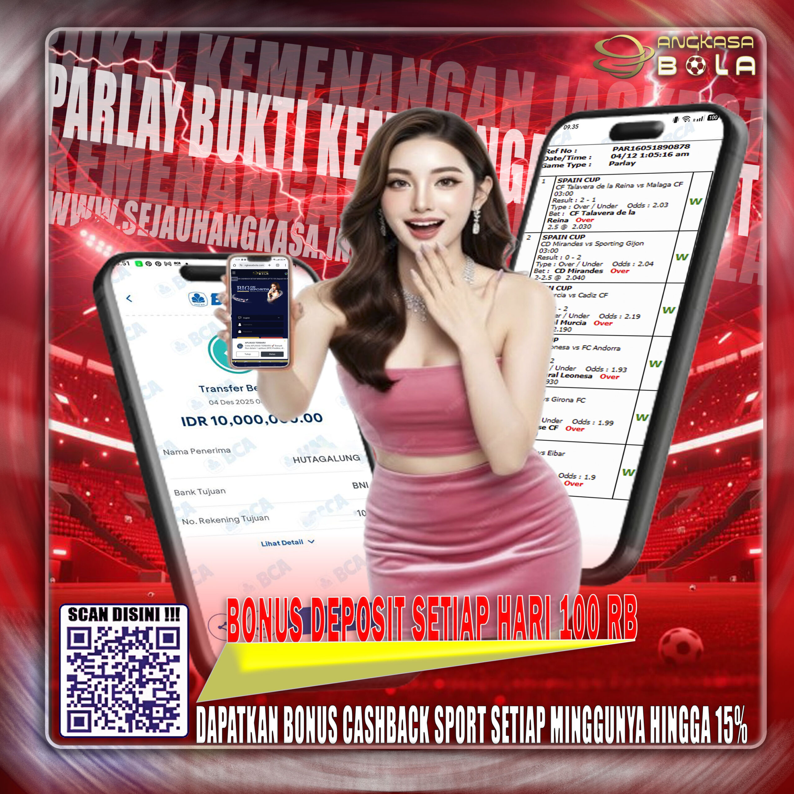 INFO KEMENANGAN ANGKASA BOLA 04 DESEMBER 2025